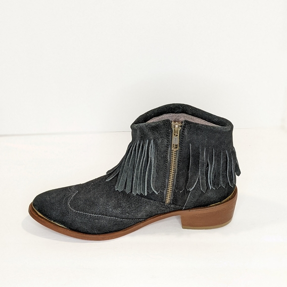 Hudson London suede fringe ankle boots - Picture 3 of 16